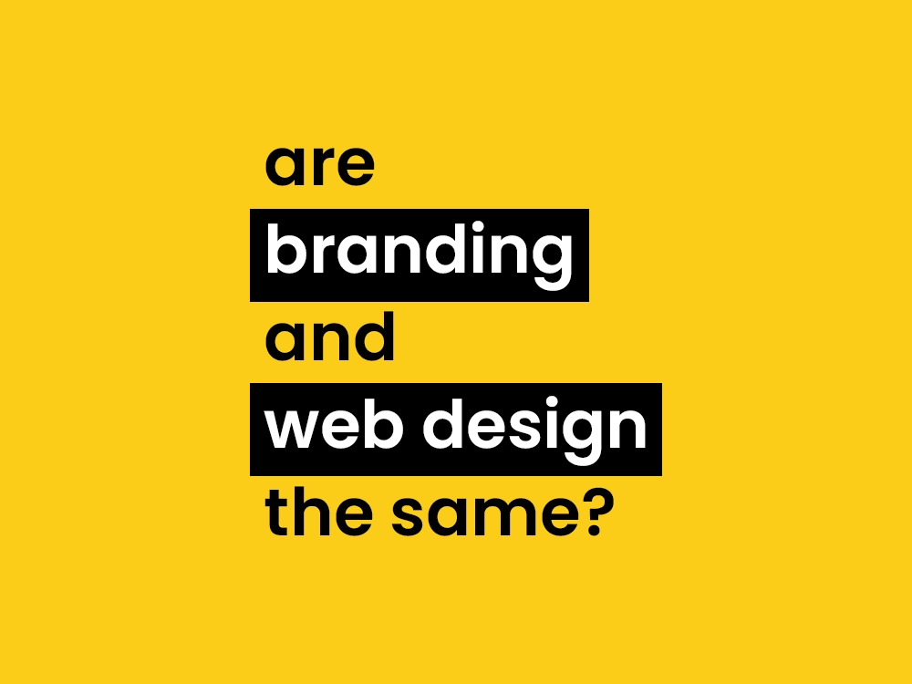 Are branding and web design the same?